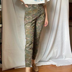 Anthro camo pants, button fly, size 30